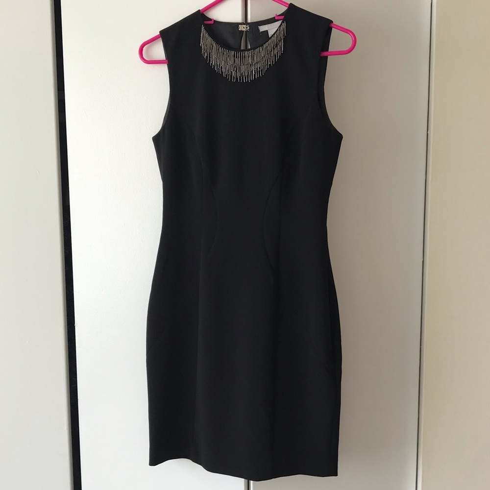 Black H&M dress.